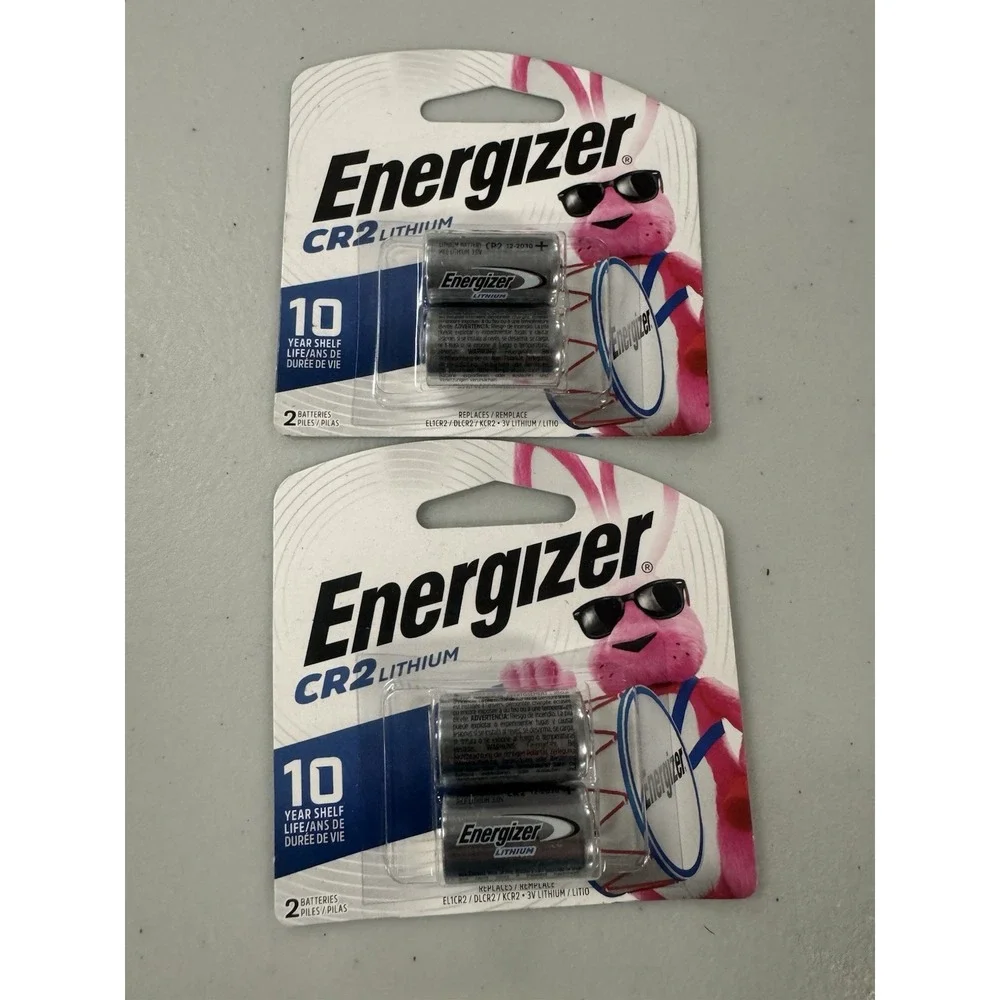 BRAND NEW SEALED 2 (2PACKS) ENERGIZER CR2 3V LITHIUM BATTERIES EXP 12 2030